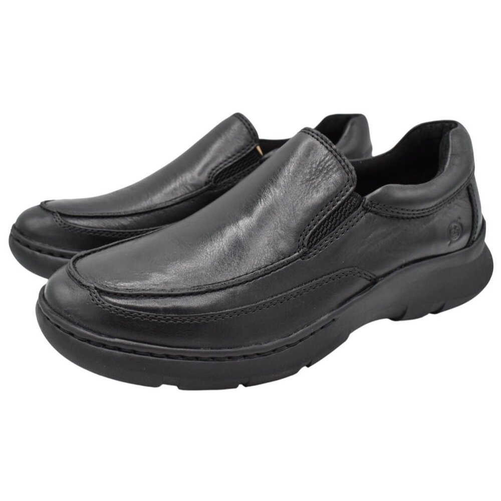 Born Mens Size 13 Cambridge Black‎ Full Grain Leather Slip On Casual Shoes